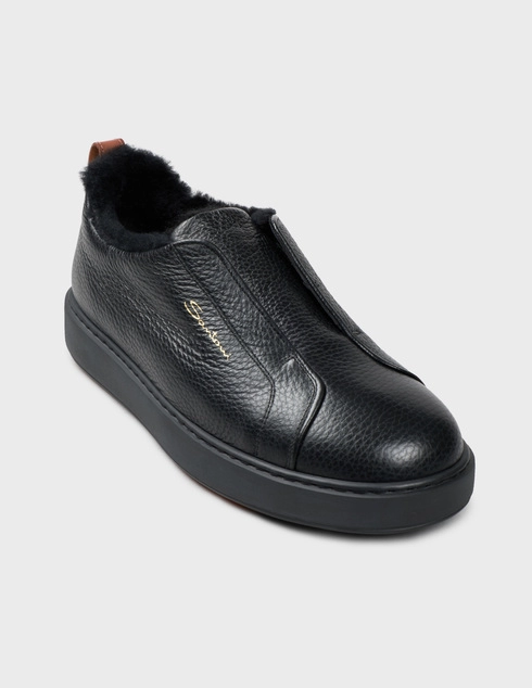 черные Кеды Santoni 21995-01_black