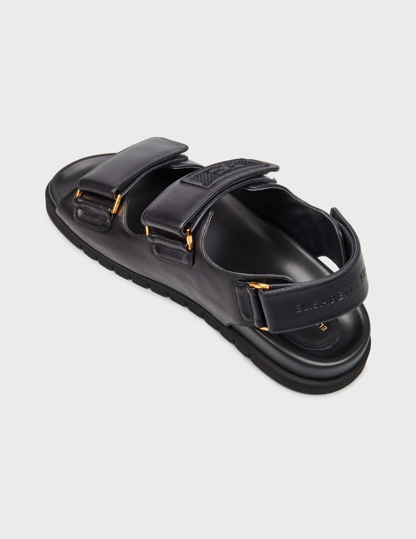 женские черные Сандалии Elisabetta Franchi SA-14C-52E2-V580-110 - фото-2