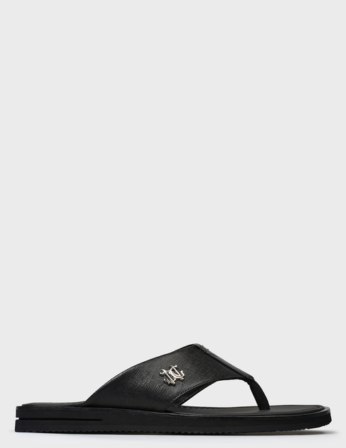 мужские черные кожаные Пантолеты Giampiero Nicola 5632-black - фото-5