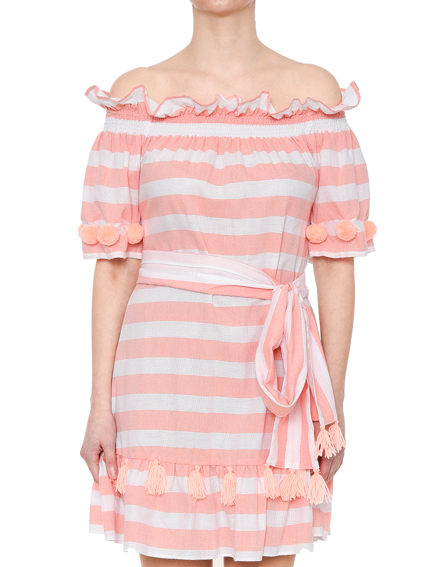 Sundress S18032-coral-stripes_pinkMTL8) фото-2