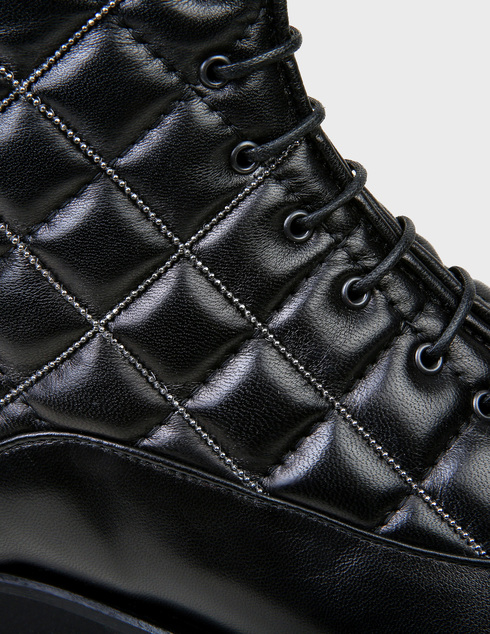 женские черные кожаные Ботинки Fabiana Filippi FF-AW20-ASD220W575-C640-black - фото-5