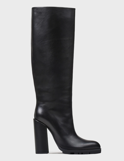 женские черные кожаные Сапоги Jil Sander JS29232-06500-999-black - фото-5