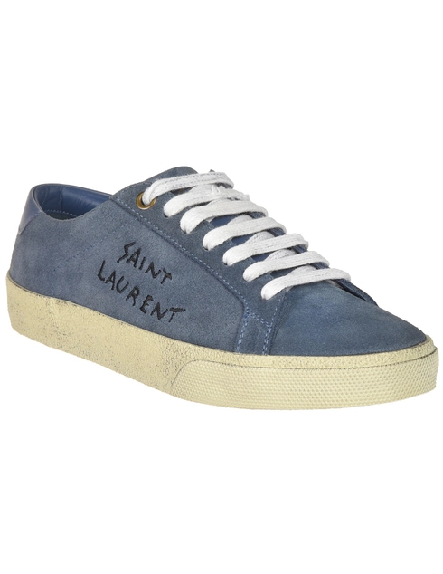 синие Кеды Saint Laurent Paris 498225-4741_blue