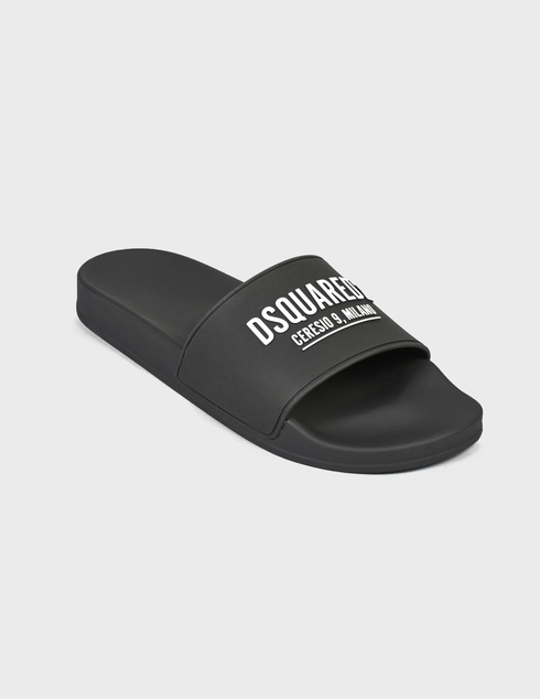 черные Шлепанцы Dsquared2 0023-black