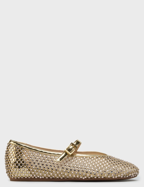 женские золотые текстильные Балетки Le Silla 640_gold - фото-5