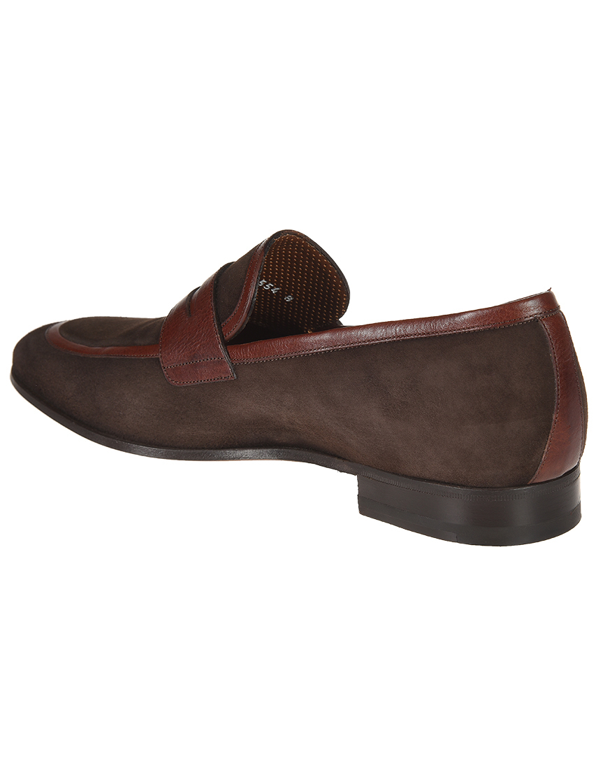 мужские коричневые Лоферы A.Testoni 47554-brown - фото-2