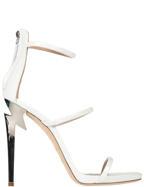 женские белые лакированные Босоножки Giuseppe Zanotti 900023002_white - фото-5