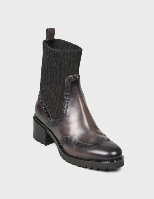 серые Ботильоны Santoni Sant-AW21-WTDY59557SM1NWLOG80-grey