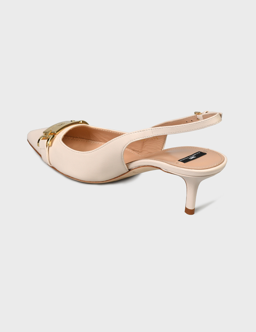 женские белые Босоножки Elisabetta Franchi SA-74L-21E2-V420-193 - фото-2