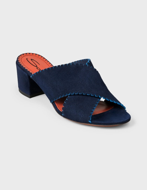 синие Мюли Santoni WHZN57277HA2RLCPU38-blue