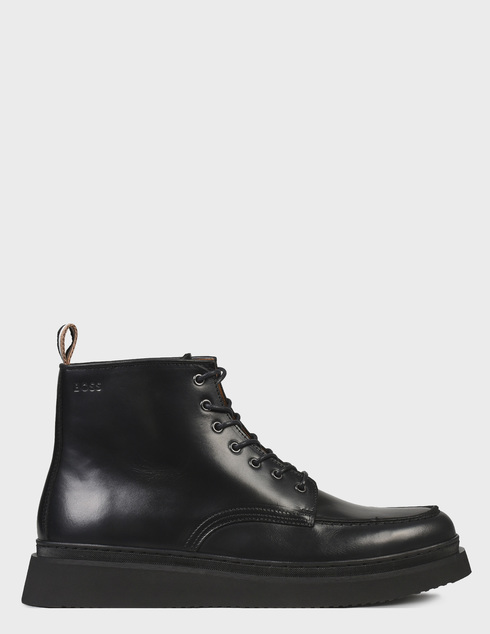 мужские черные кожаные Ботинки Boss 5048035010245543-001 - фото-5