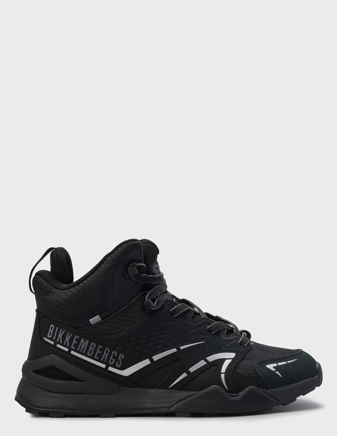 мужские черные текстильные Кроссовки Bikkembergs 29210_black - фото-5
