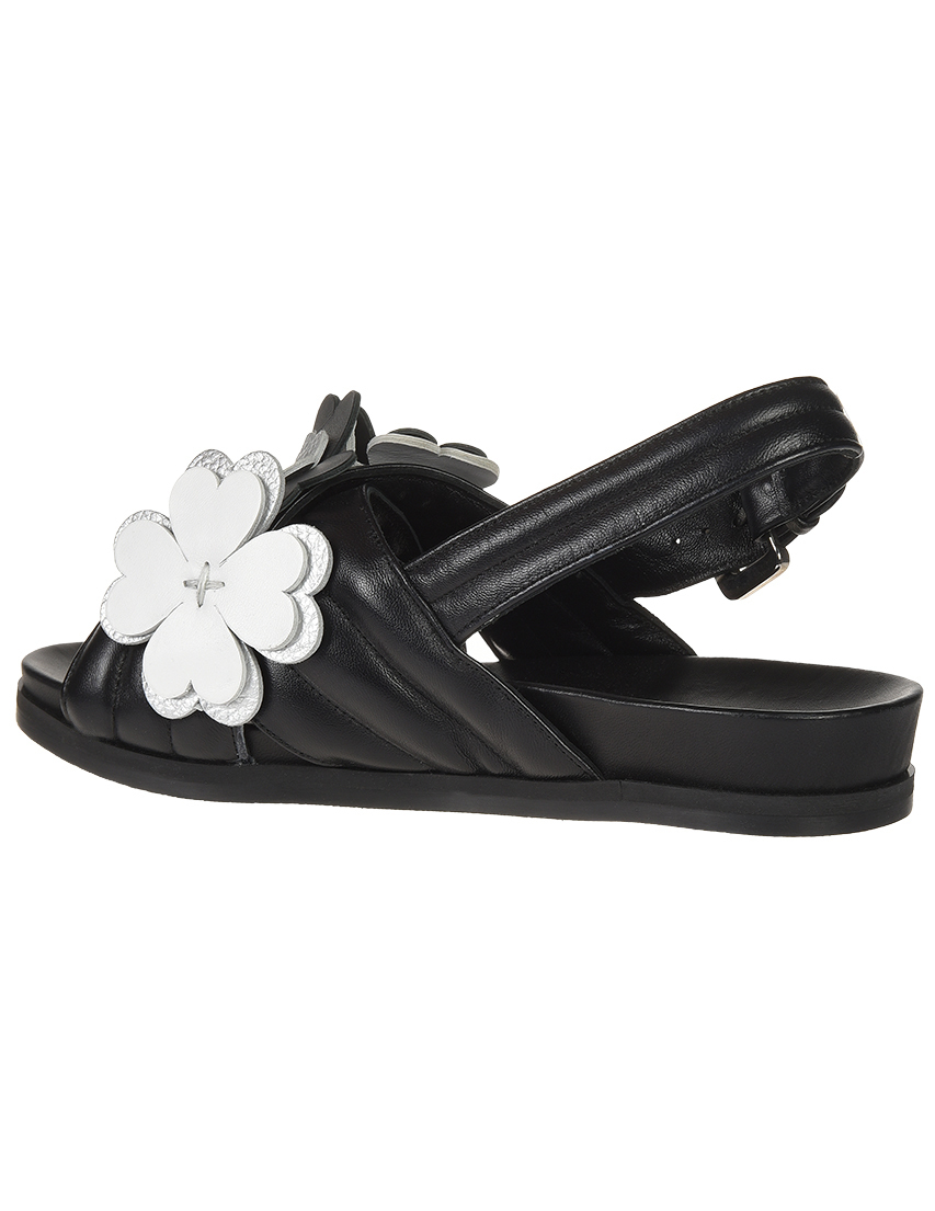 женские черные Сандалии Minna Parikka LUCKY-BLACK - фото-2