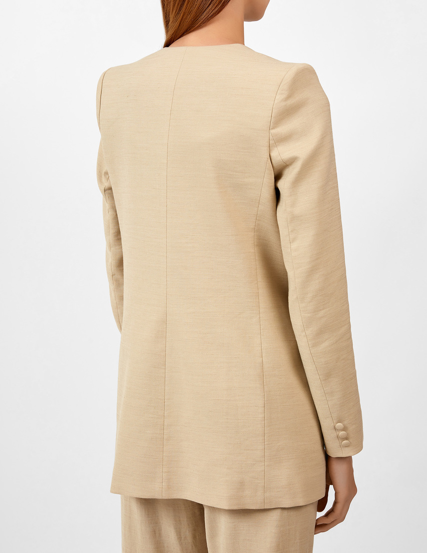 Hebe Studio HB-SS20-BFOJ-LI-VS-SA-SOLID-Nude-beige фото-3