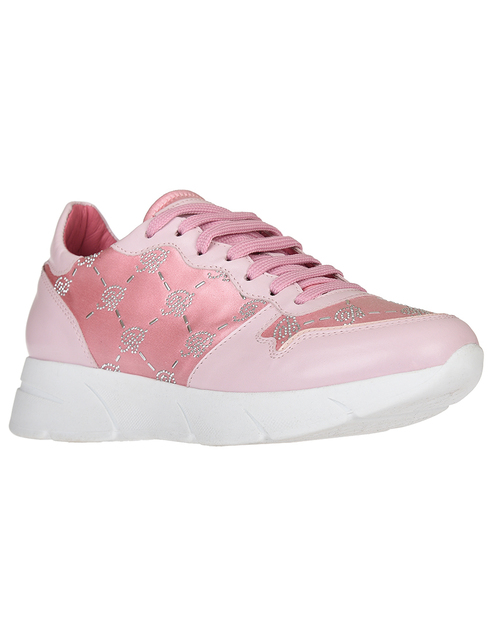 розовые Кроссовки Blumarine 4315-К-R-roza-logo_pink