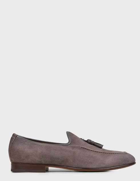 мужские серые Лоферы Santoni SMCHG17216LA3USHVG45-gray - фото-6