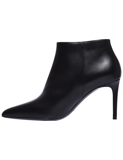 женские черные Ботильоны Saint Laurent Paris 335160-1000-SETA-CALF-NERO - фото-2