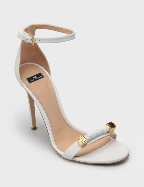 женские белые Босоножки Elisabetta Franchi SA-12L-61E2-V550-360 - фото-2