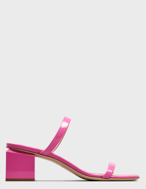 женские розовые лакированные Шлепанцы Agl D660008PCKB120G203 - фото-5