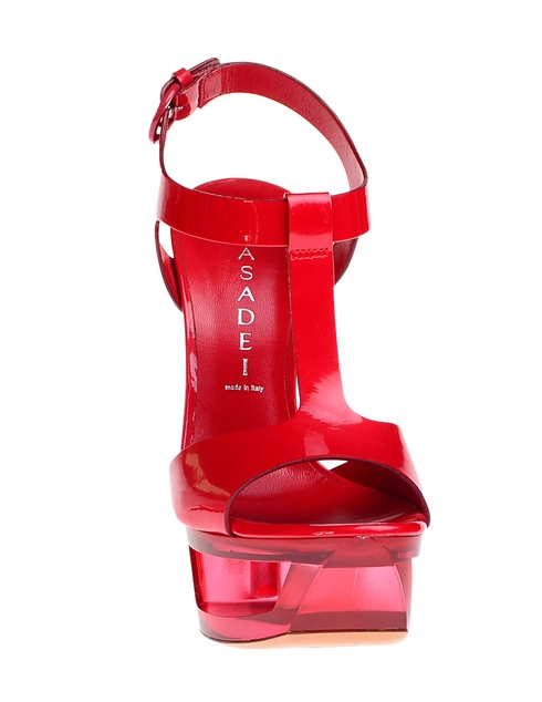 женские красные лакированные Босоножки Casadei 3088_red - фото-5