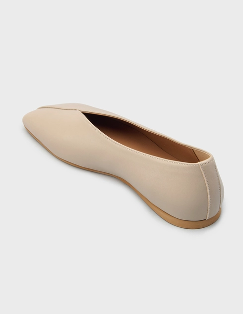 женские бежевые Балетки L'Estrosa 594_beige - фото-2