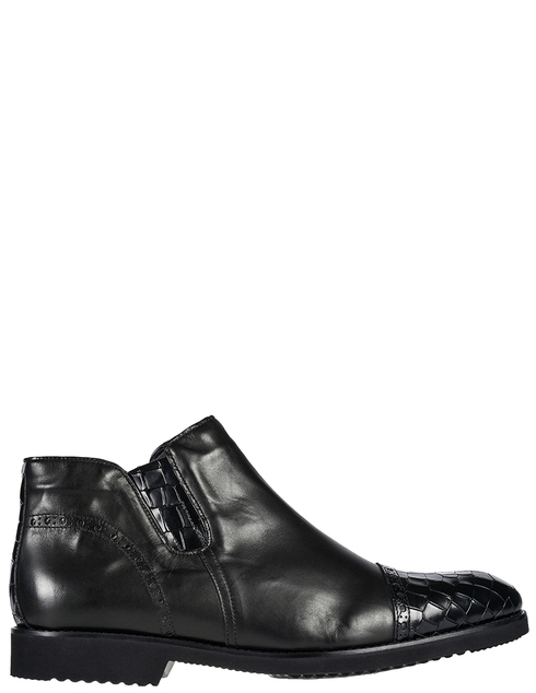 мужские черные кожаные Ботинки Bagatto 3453_black - фото-5