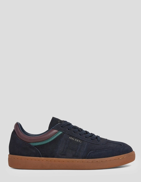 мужские синие замшевые Кеды Hackett London HMS200046-595_blue - фото-5