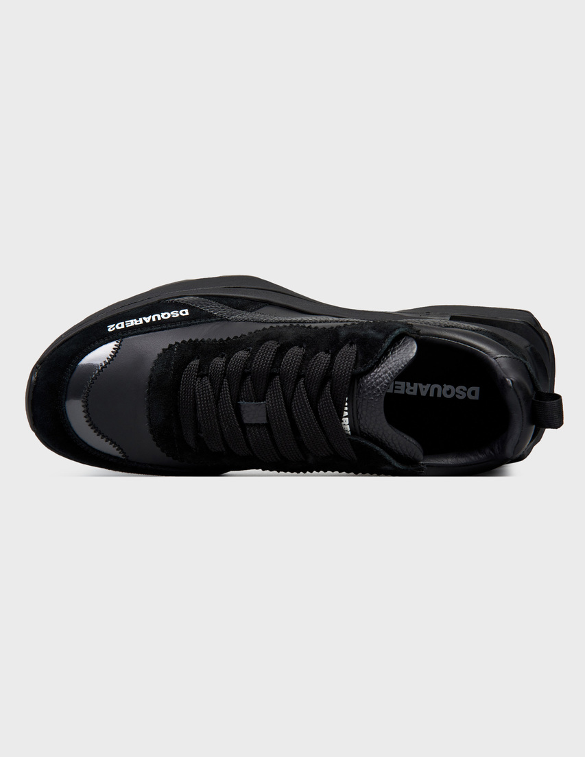 черные мужские Кроссовки Dsquared2 0242_black 21589 грн