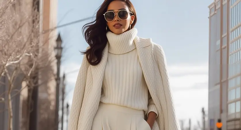 Как носить белое зимой и не бояться испачкаться