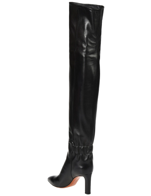женские черные Ботфорты Santoni SWSKK57445HI2CSCKN01_black - фото-2