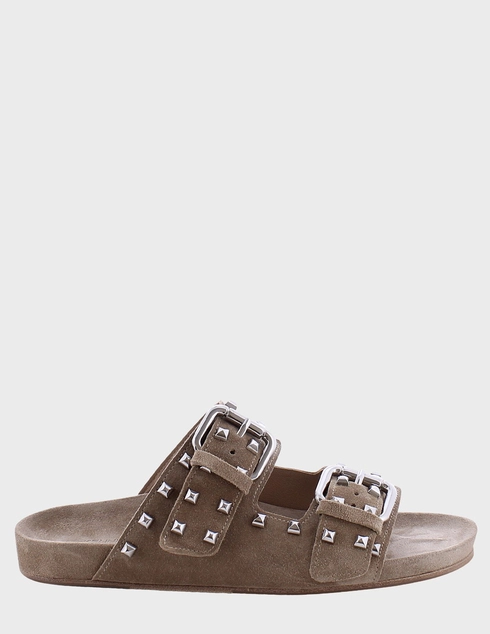 женские коричневые замшевые Шлепанцы Kennel & Schmenger 111119.0120.2250 - фото-5