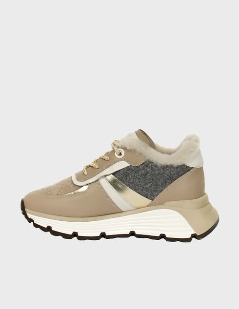 женские бежевые Кроссовки Helena Soretti Tesoro/2421 - фото-2