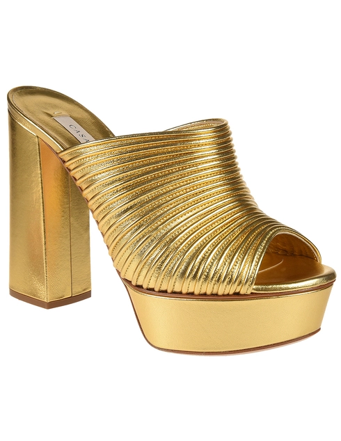 золотые Мюли Casadei CAS9904_gold