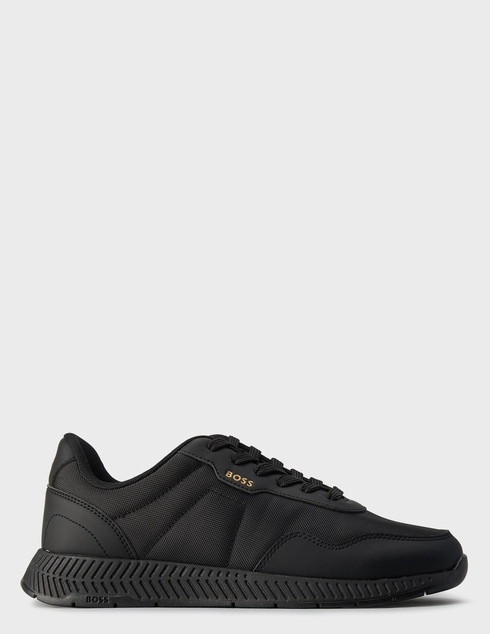 мужские черные текстильные Кроссовки Boss 50536481-005_black - фото-5