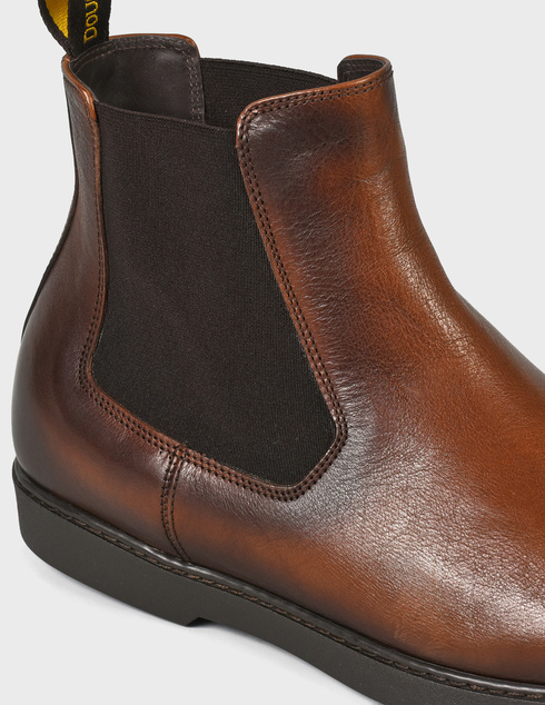 мужские коричневые кожаные Ботинки Doucal'S 2928-brown - фото-5