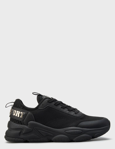 мужские черные текстильные Кроссовки Plein Sport USC0608-011_black - фото-5