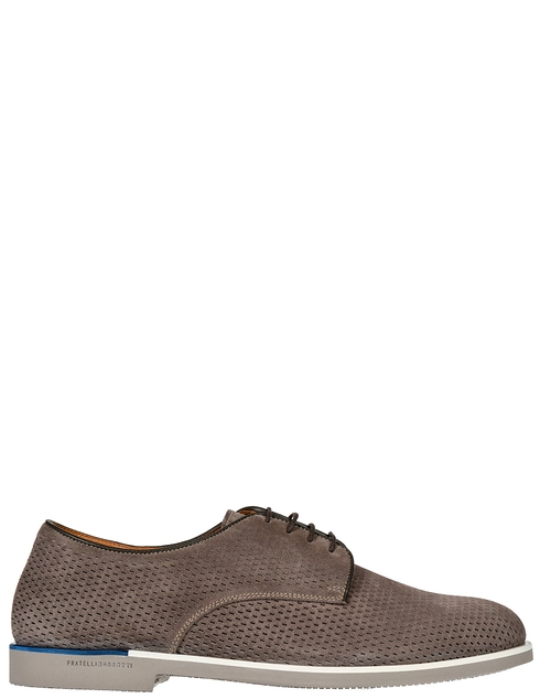 мужские коричневые нубуковые Дерби Fratelli Rossetti 46029-11925-brown - фото-5