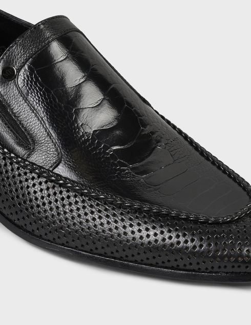 мужские черные кожаные Туфли Mario Bruni 63626-black - фото-5