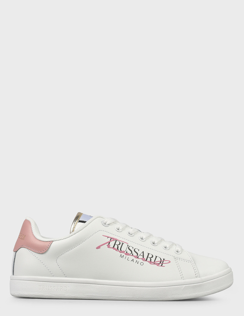женские белые Кеды Trussardi 00553-white - фото-6