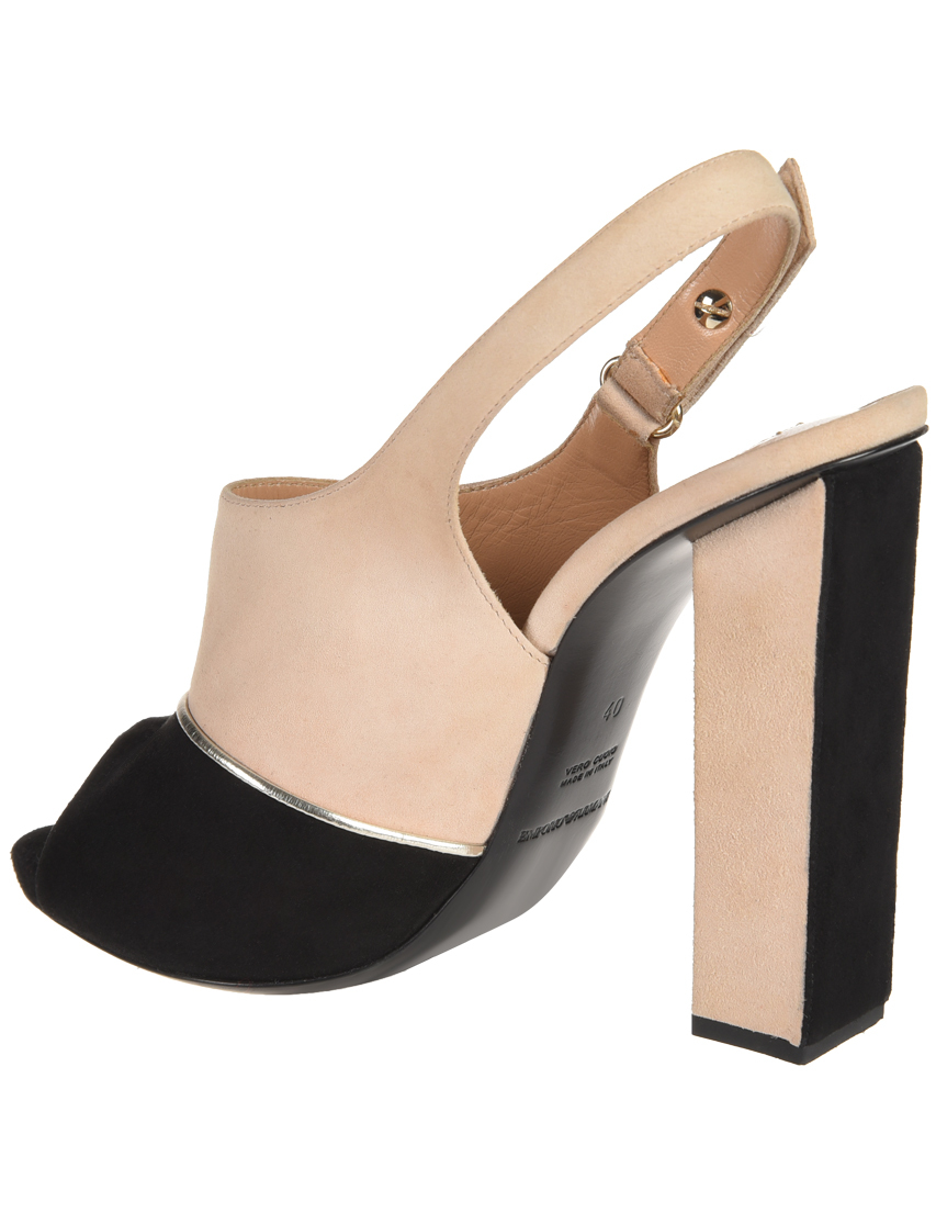 женские бежевые Босоножки Emporio Armani EA8175_beige - фото-2