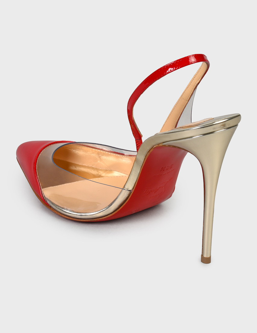 женские красные Босоножки Christian Louboutin CL3190671ROSSO-red - фото-2