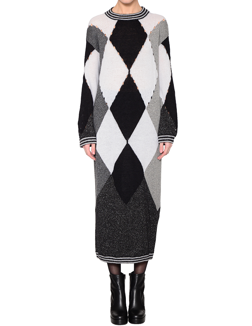 

Платье, Черный;серый