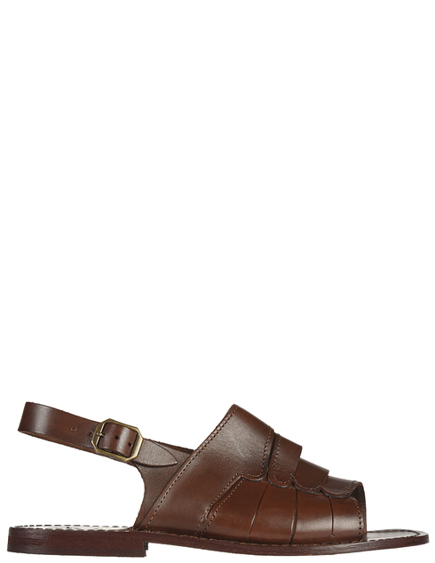 мужские коричневые кожаные Сандалии Eder Shoes 503_brown - фото-5