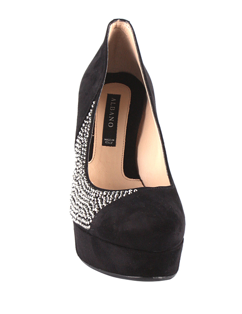 женские черные замшевые Туфли Albano 2563 - фото-5