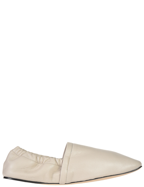 женские бежевые кожаные Слипоны Acne Studios 1EB176-1050_beige - фото-5