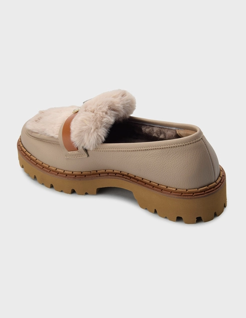 женские бежевые Лоферы Marino Fabiani 1096_beige - фото-2