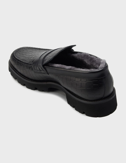 мужские черные Лоферы Alberto Ciccioli 73061_black - фото-2