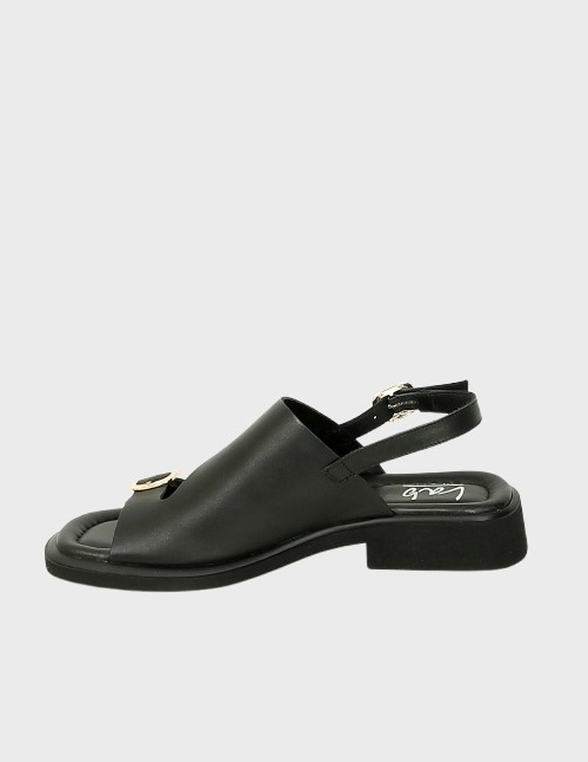 женские черные Босоножки Lab Milano 581019 - фото-2
