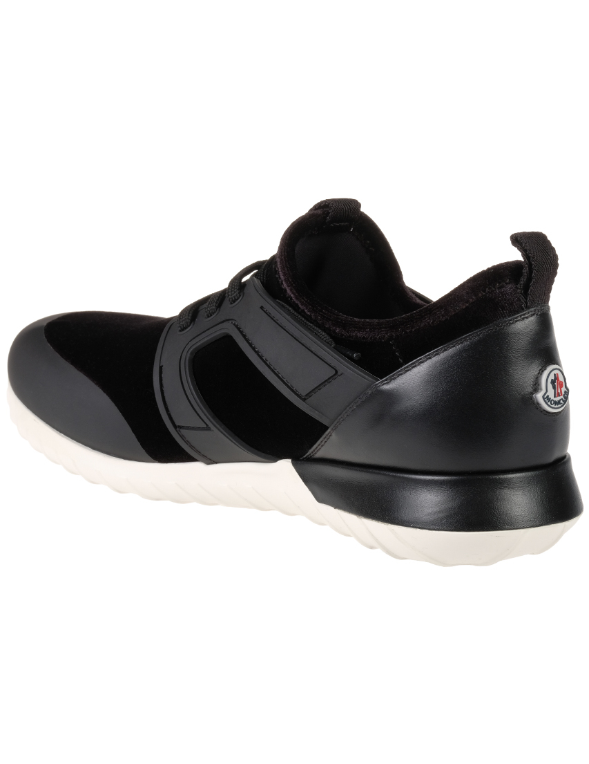 женские черные Кроссовки Moncler MON19108NER_black - фото-2