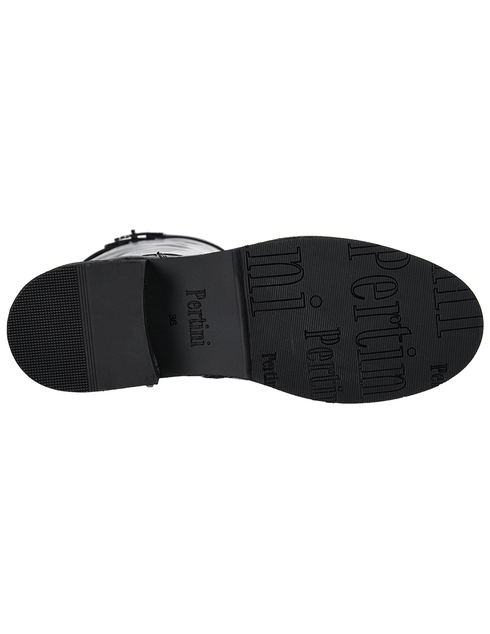 женские черные кожаные Ботинки Pertini 192W16207D3 - фото-5